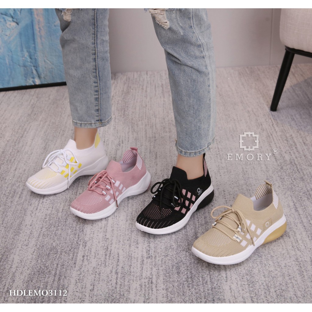 sepatu wanita emory flexknit sneakers hdlemo3112 original brand import batam