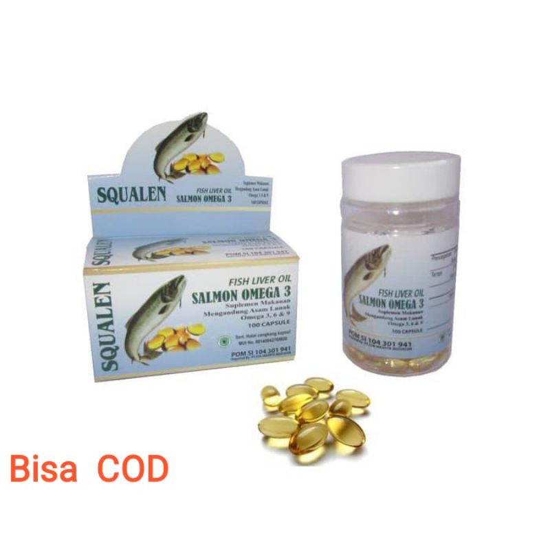 Fish Oil Salmon Omega 3 Suplemen Makanan