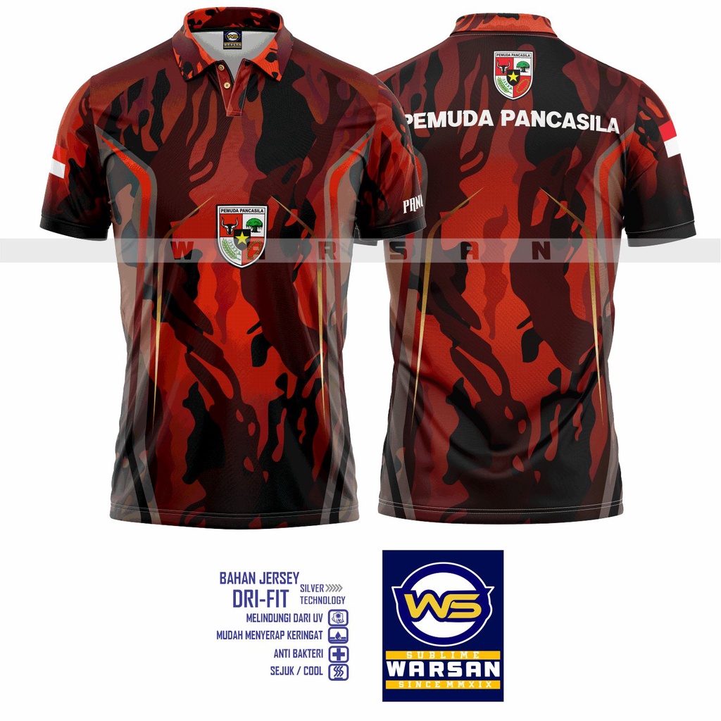 Kaos Polo Pemuda Pancasila / Kaos Pemuda Pancasila Fullprint / Wangki PP Pemuda Pancasila