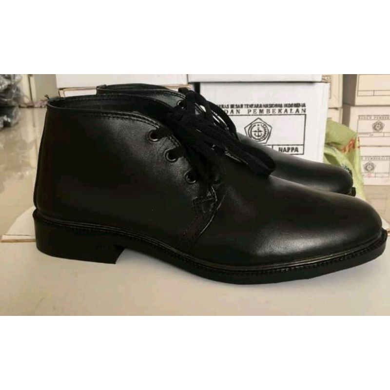 Sepatu PDH TNI POLRI SATPAM SECURITY Sepatu Dinas PNS Sepatu PDH Kulit Dop