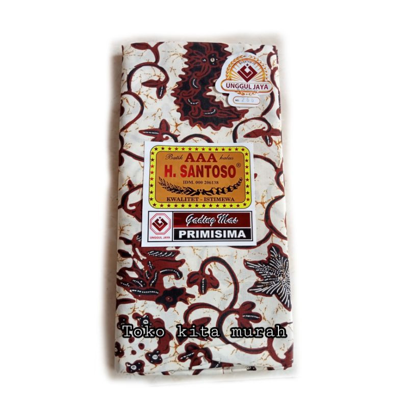 Kain Batik Santoso AAA Motif Wahyu Tumurun - Kain Batik Wahyu Tumurun - Kain Jarik - Kain Jarit