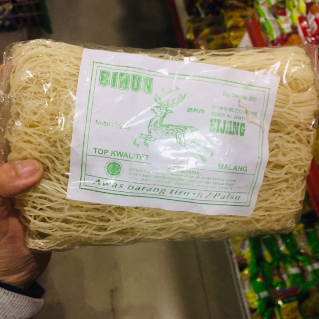 

BIHUN BERAS CAP KIJANG 250 GR / RICE VERMICELLI