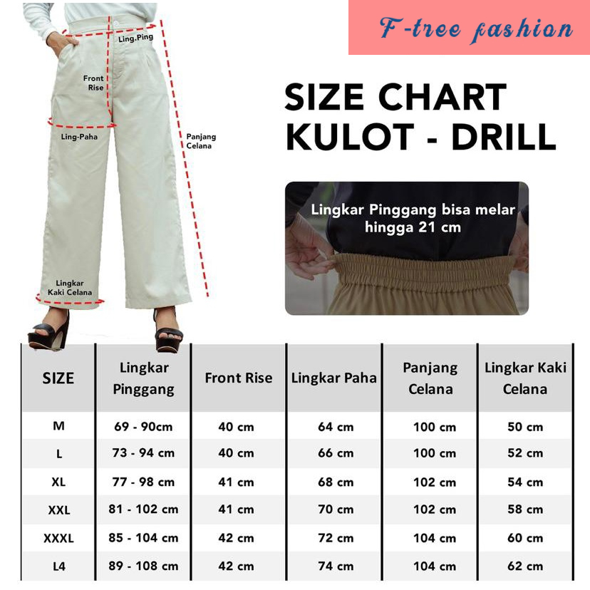 [F TREE] korean style new hitam high waist kekinian longgar celana jeans panjang wanita