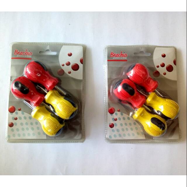 Obeng Mini Isi 4pcs /Obeng Bolak Balik 4pcs