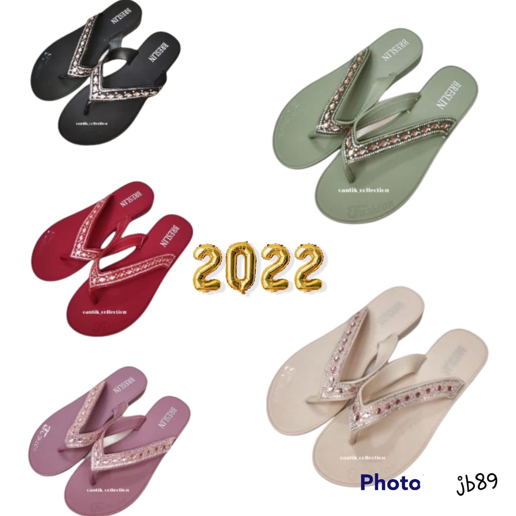 Sandal Wanita variasi mutiara bresslin 1383