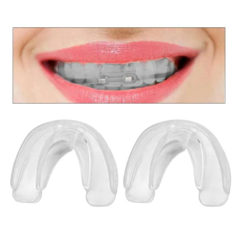 [Putih] Perapi Gigi Tanpa Behel dari Bahan Silikon Orthodentic Retainer Teeth Ampuh dalam 3 Bulan