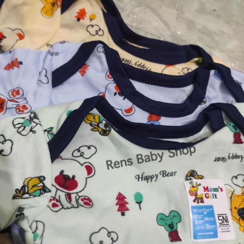 SNI JUMPER MOTIF Mom's Gift Jumper kancing pendek halus bayi newborn baru lahir