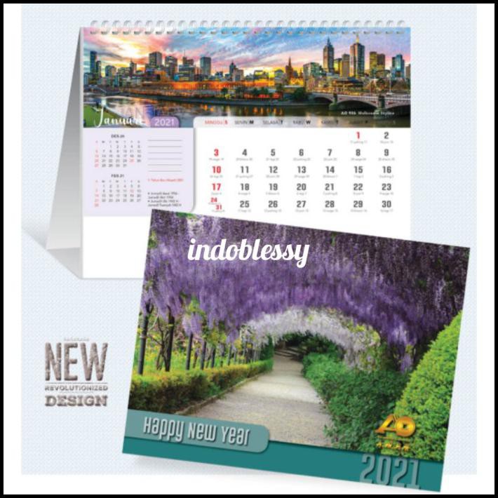 

Fr Kalender Meja 2021 Jawa - Masehi - Hijriyah Panorama Dunia Spiral