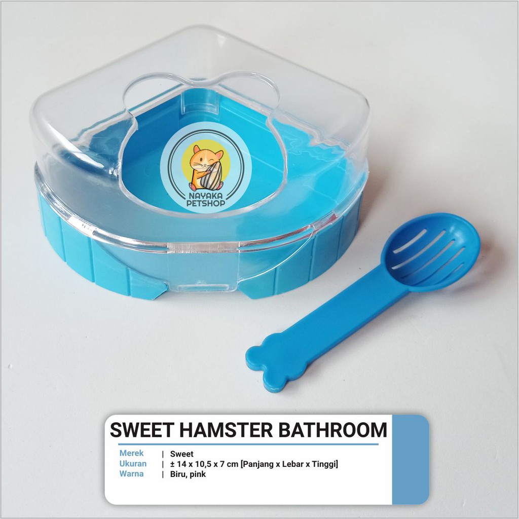 Sweet Hamster Bathroom Tempat Mandi Pasir Hamster Mainan Rumah Hewan