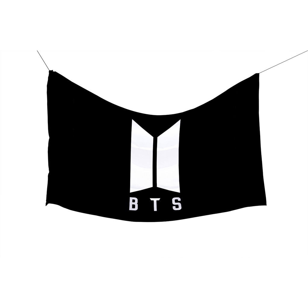 Tapestry Logo Bts Wall Decor Poster Kain Bts kpop Aesthetic