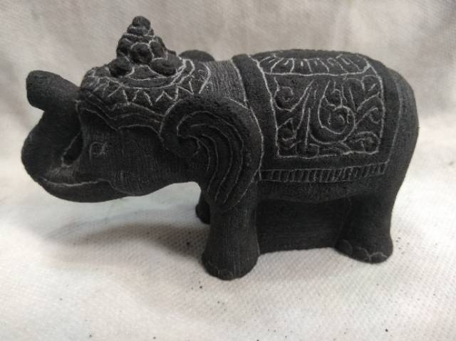 TERMURAH! MINIATUR PATUNG GAJAH 12x5x5 cm BAHAN BATU SOUVENIR DEKORASI PAJANGAN RUMAH UNIK CANTIK