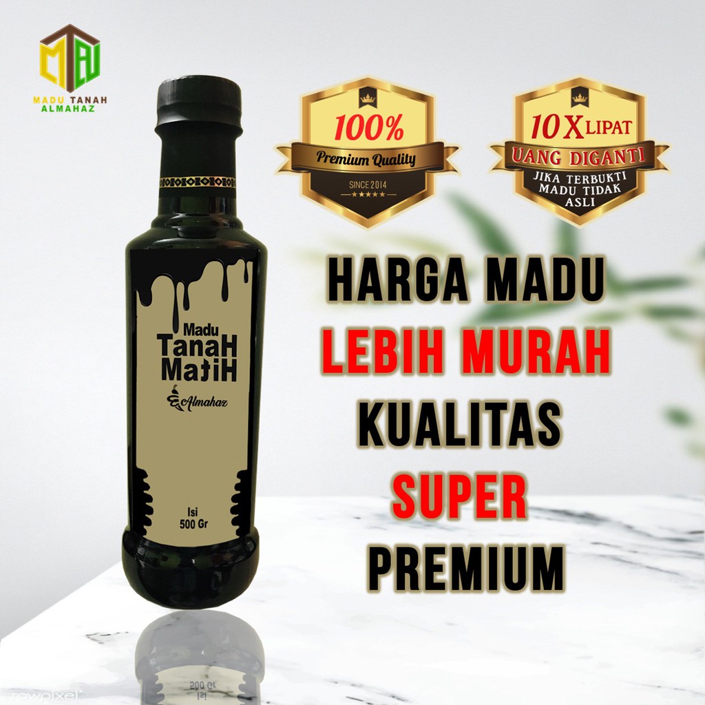 Madu Tanah Hitam Almahaz Madu Hitam Pahit Madu Pahit Plus Madu Tanah Matih 500 Gr