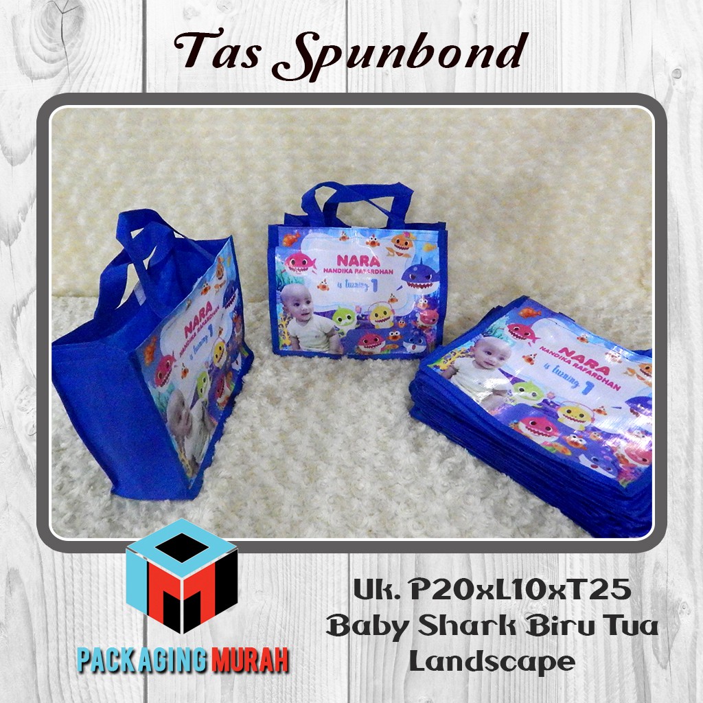 

Tas Souvenir Ulang Tahun uk. 20x10x25 / Goodie Bag Ulang Tahun / Tas Spunbond