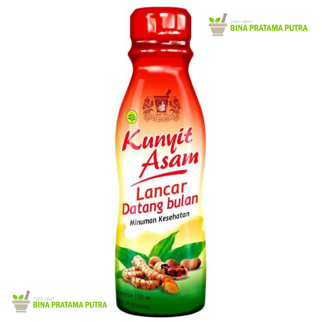 

Kunyit Asam Datang Bulan Sidomuncul Isi 150 Ml botol