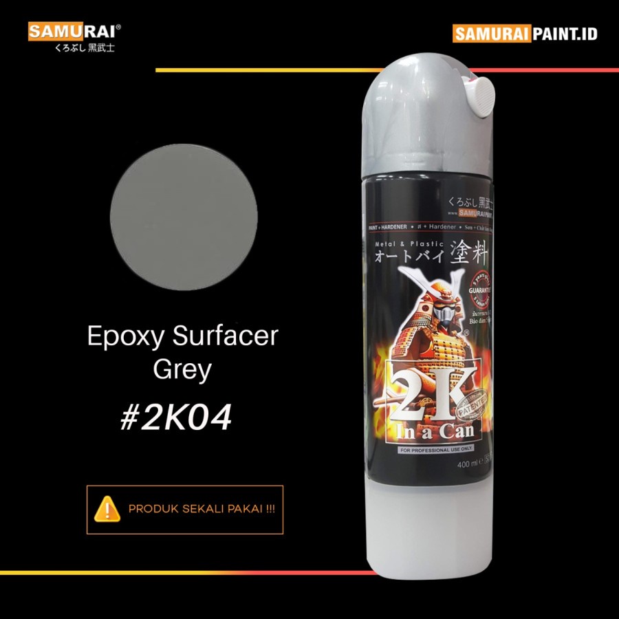 Cat Semprot SAMURAI 2K04-400 Epoxy Cat Dasar