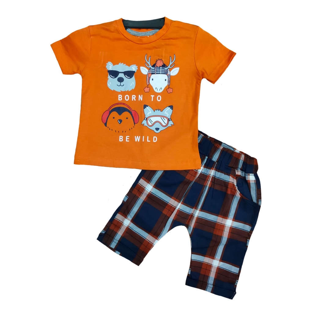 Two Mix Pakaian baju anak laki umur 1 2 3 4 5 6 tahun Bahan Premium dj161