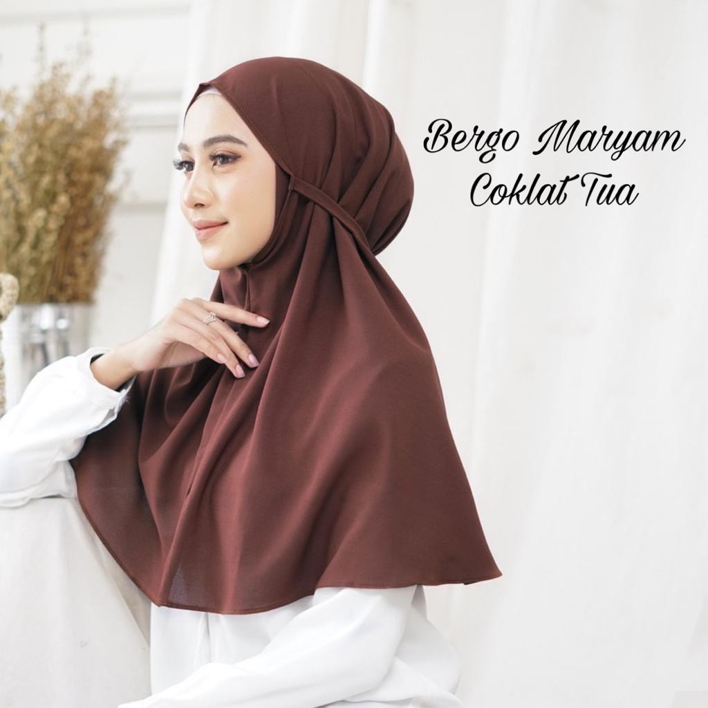 Jilbab instan bergo Maryam diamond dewasa / hijab Bergo Maryam Terlaris Termurah