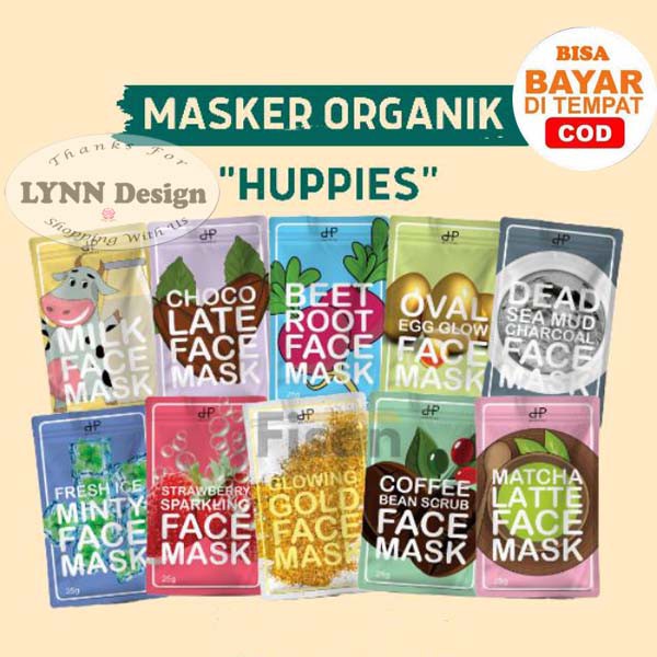 [BPOM BELI 5 Free Gift ] Masker HUPPIES PREMIUM MASK 25gr / Huppies Masker Organic