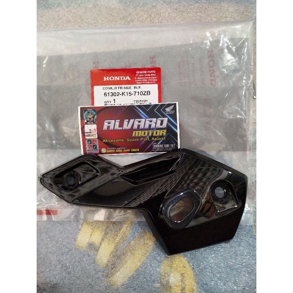 kupingan lampu kanan 61302k15710zb new cb150r 2021 Original hitam metalik