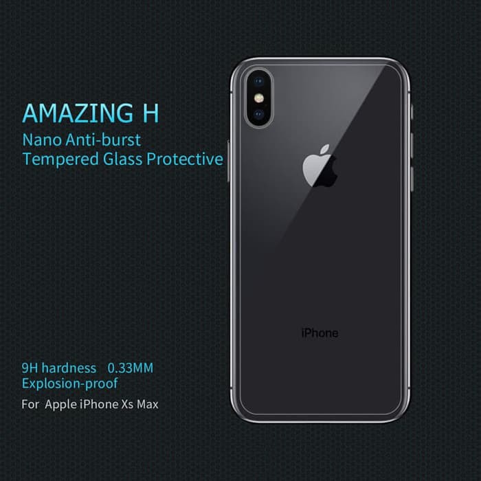 iPhone XS Max (iPhone 6.5) Back Cover Tempered Glass NILLKIN Amazing H