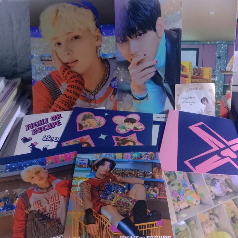 [ CLEARANCE SALE ] Album Reg Escape; Pob Beomgyu Naver Tear; Stamp & Clear Sticker Decokit TXT; POB 