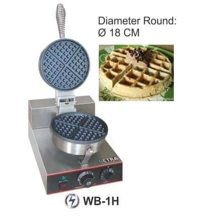 Croissant Waffle / Croffle Maker GETRA WB-1H WAFFLE ELECTRIC STAINLESS TEFLON WB1H WAFFLE MAKER