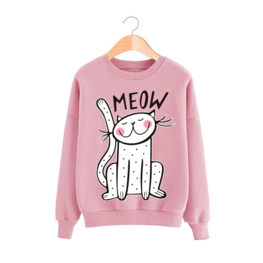 Bess - Sweater Murah Wanita / Sweater Lengan Panjang MEOW BINTIK