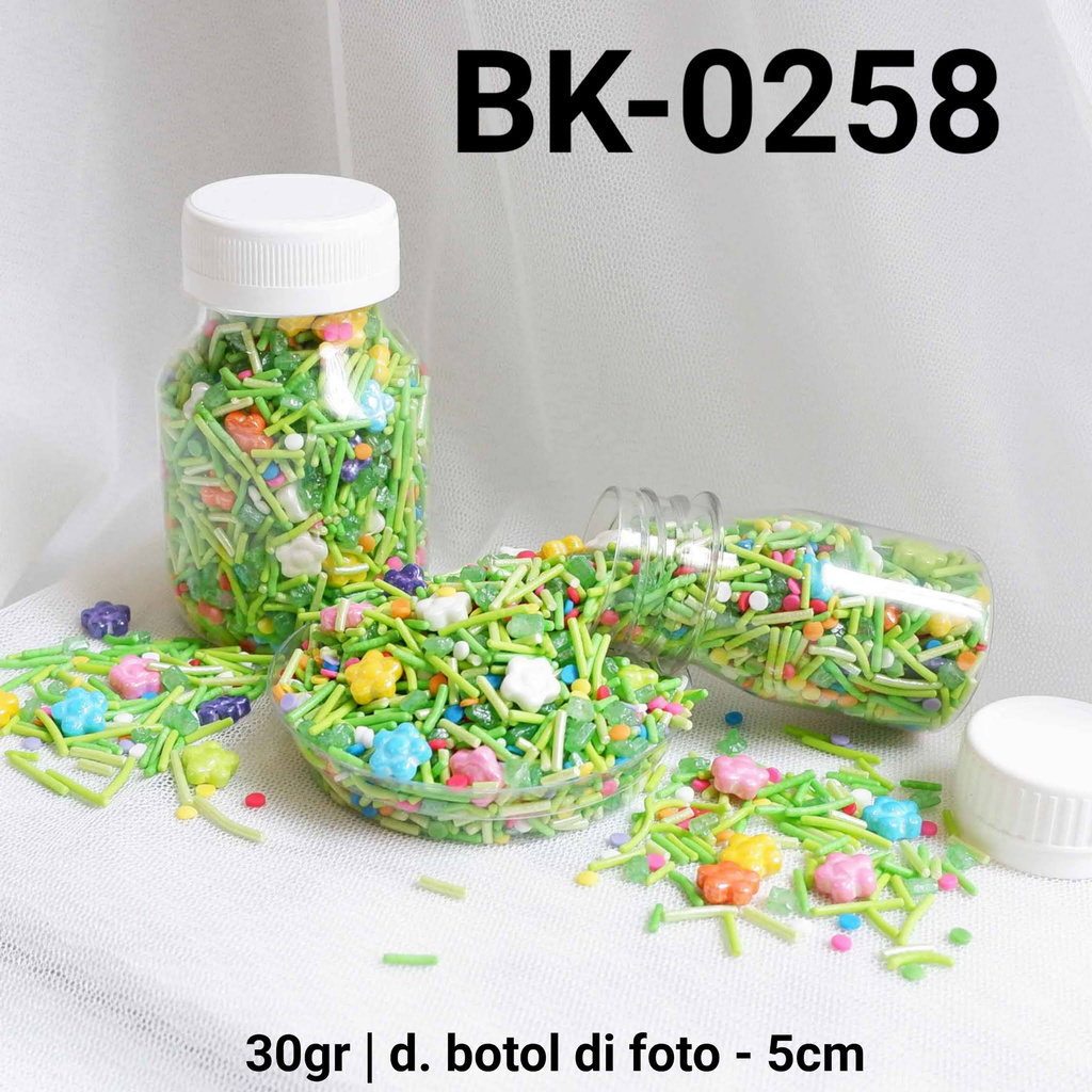 

BK-0258 Sprinkles sprinkle springkel 30gr bunga rumput confetti yamama baking grosir murah sprinkles cake dekorasi mutiara trimit decoration story sprinklestory sprinklesstory sprinkle story yamama baking