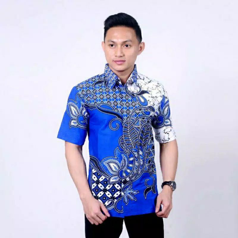 KEMEJA BATIK BAJU BATIK PRIA LEGAN PENDEK