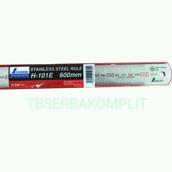 

Penggaris Shinwa 60cm JAPAN range 0-600mm stainless steel hardened anti karat presisi Ruler Mistar