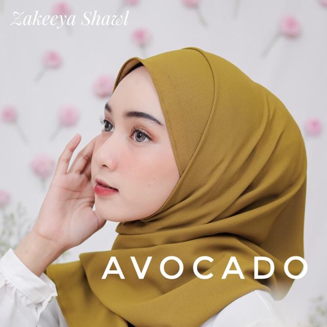 ZAKEEYA SHAWL PASHMINA DIAMOND ITALIANO IMPORT / DIAMOND DOLL PREMIUM by Ciloutfit-Avocado