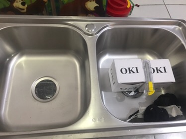 Bak Cuci Piring 2 Lubang Stainless Tebal 78x43