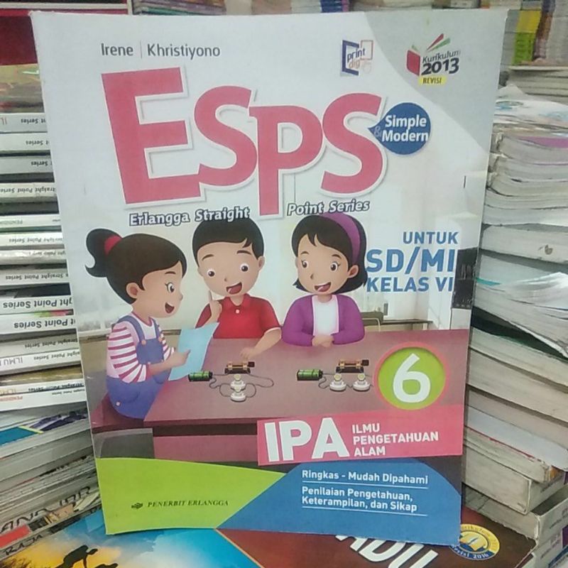 buku esps IPA SD/Mi kelas 6 penerbit Erlangga