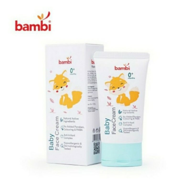 Bambi Baby Face Cream 0+ Months krim wajah bayi