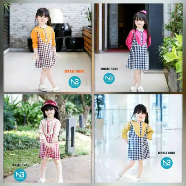 Dress Anak Nubintang / Dress Anak Kotak-Kotak