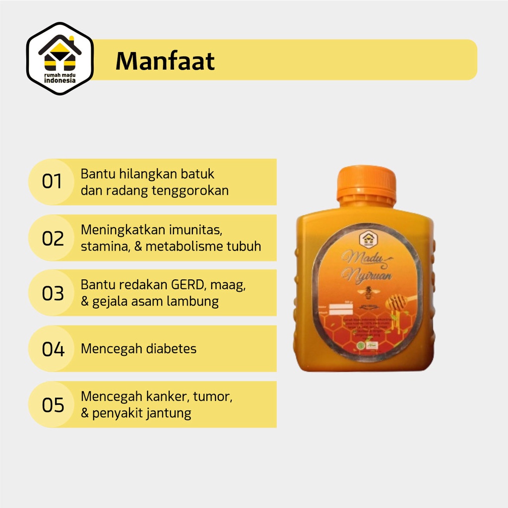 Madu Nyiruan Hutan Jawa Barat Murni Asli 100% Lebah Apis Cerana Raw Honey Alami