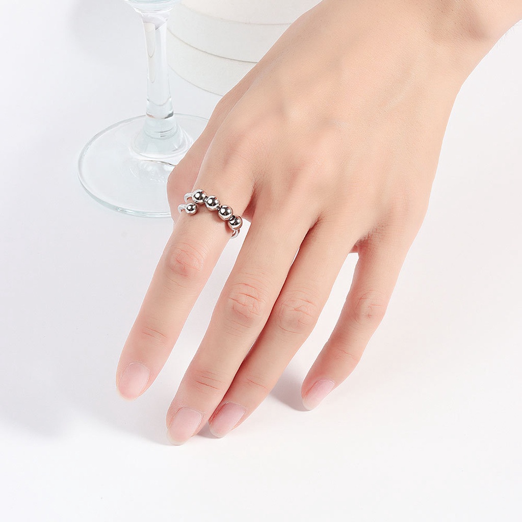 Hu Hu Hu Hu Hu Alat Bantu Pasang Kacamata♡ Cincin Model Terbuka Adjustable Bahan Tembaga Untuk Unisex