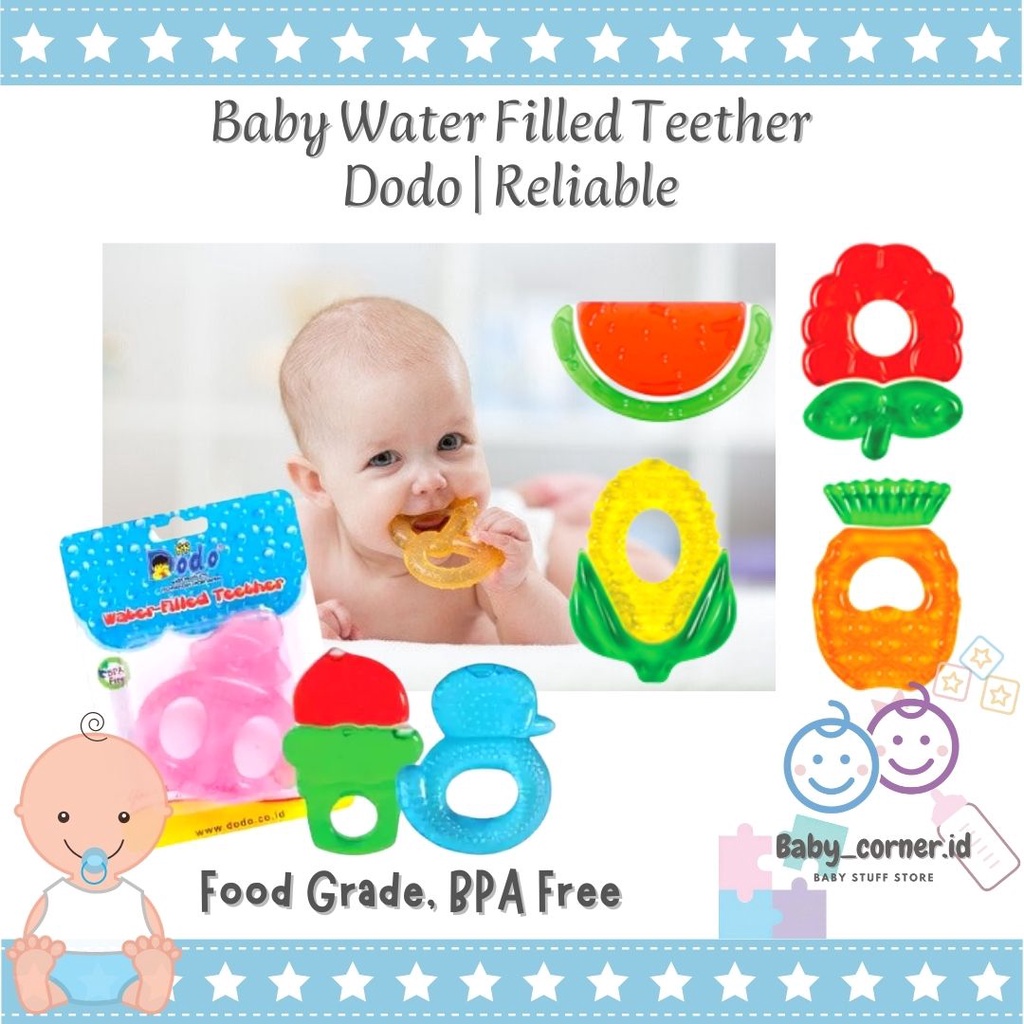 Mainan Gigitan Bayi Teether Air - Water Filled Teether | RELIABLE | DODO | BABY SAFE COOLING TEETHER| Lusty Bunny