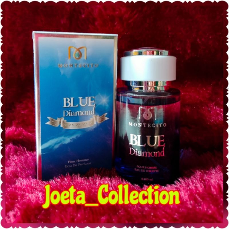 BLUE DIAMOND MONTECITO EDT 100ML, ORIGINAL PARFUME BPOM (Kemasan Tester + Hadiah)