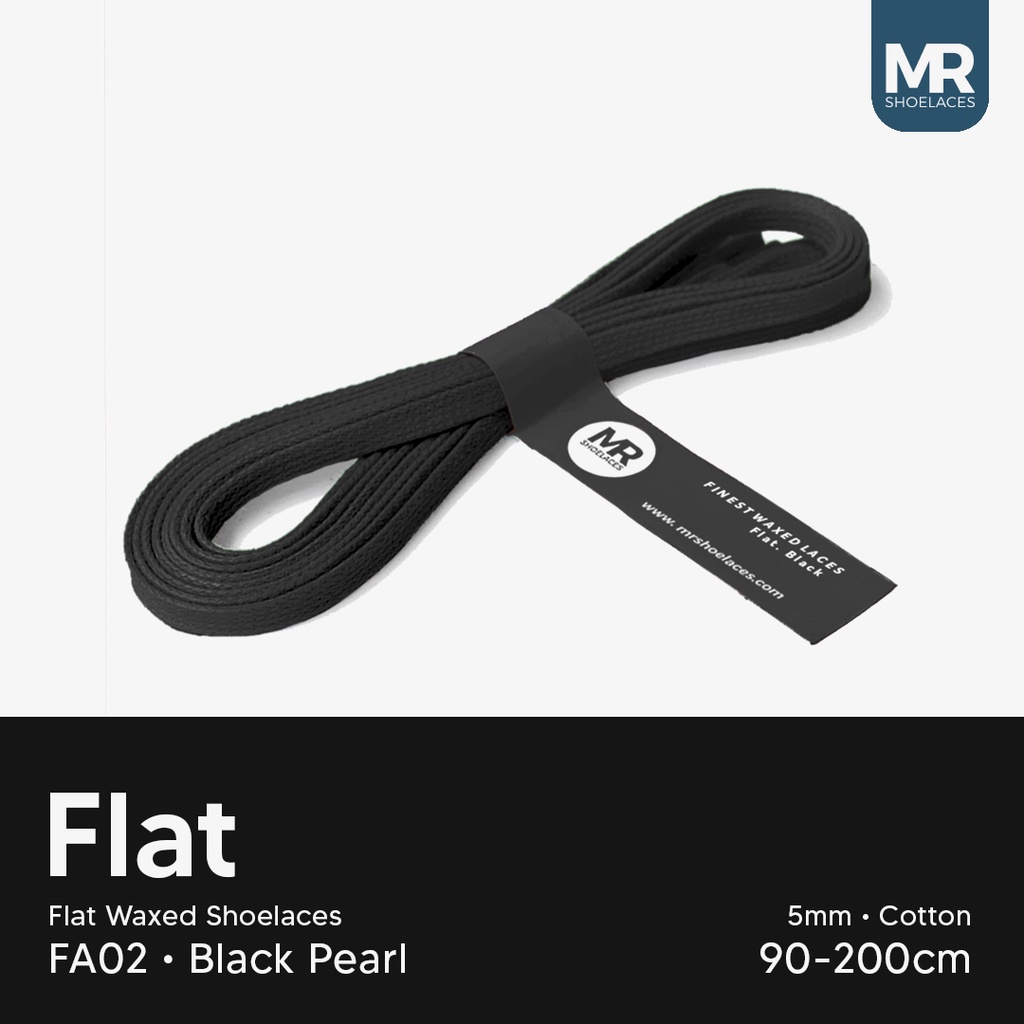 Tali Lilin Gepeng (Finest) 5mm 100cm Aneka Warna Untuk Sepatu Sneakers