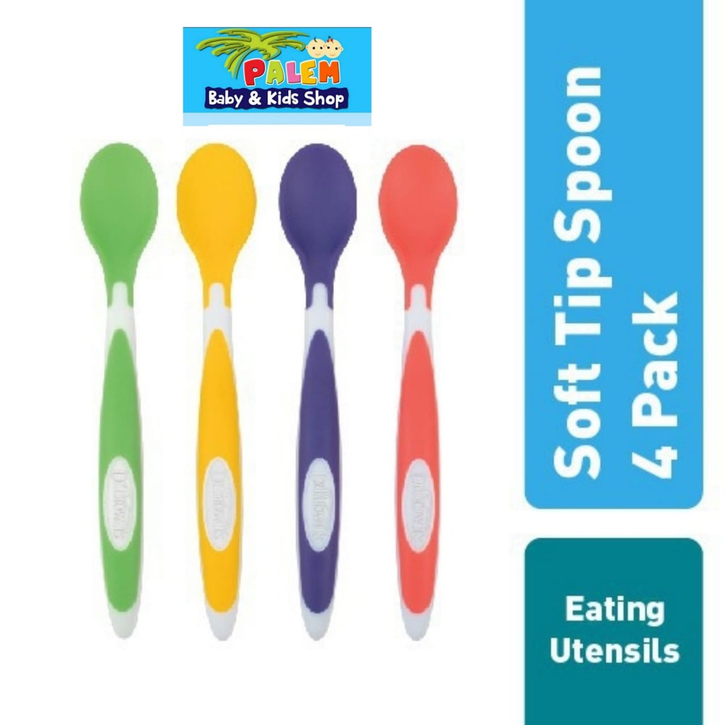 sendok dr brown's soft tip spoon isi 4 dan isi 2/sendok baby