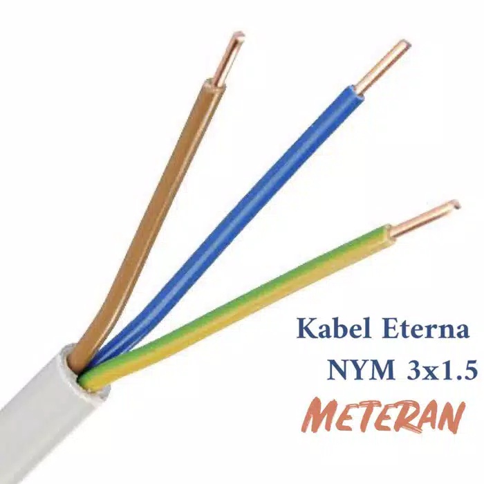 Kabel ETERNA NYM KABEL 3x1.5 KABEL 3x1,5 KABEL NYM TUNGGAL (Permeter)
