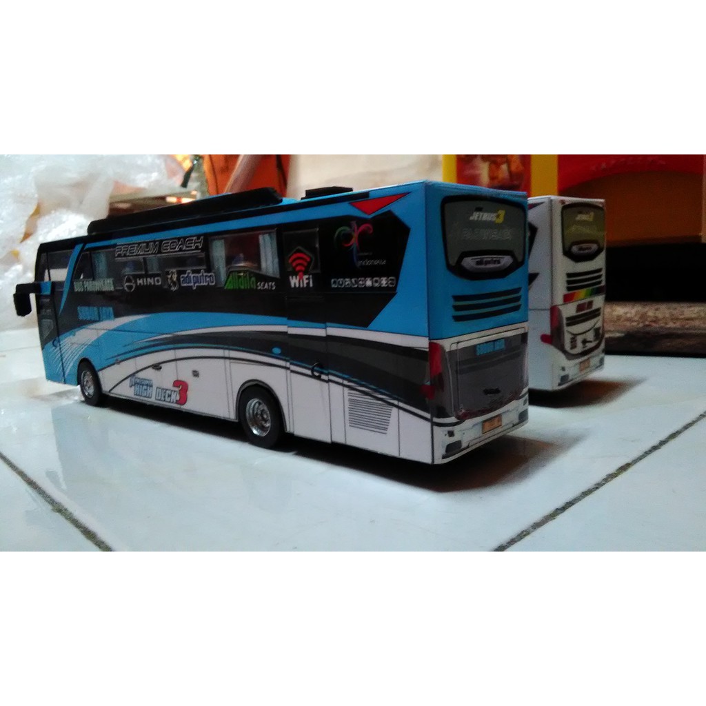 Miniatur bis subur jaya jetbus 3 barracuda buatan mas mujiono banjarnegara