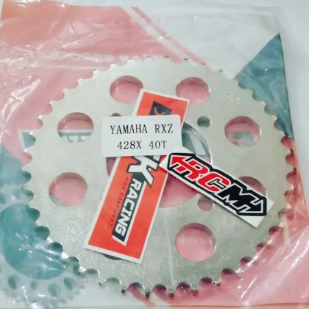 GEAR GIR GER BELAKANG RXZ JUPITER Z MX OLD LAMA RX KING VEGA LUBANG 4 428X40 428 X 40T  TK RACING