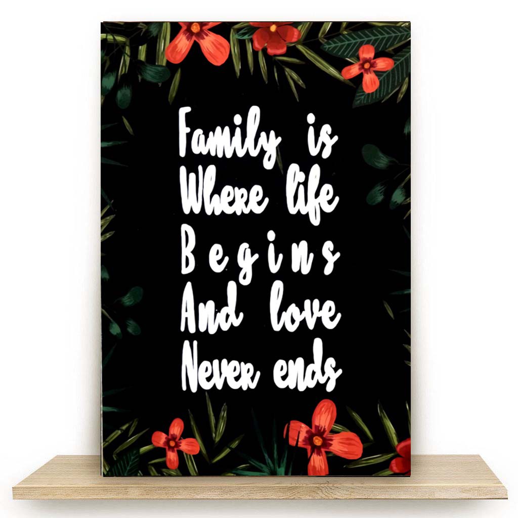 WALL DECOR FAMILY QUOTES HIASAN DINDING PAJANGAN DINDING