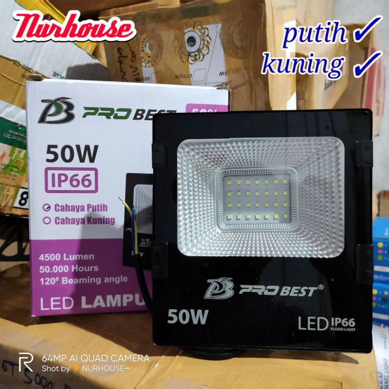 lampu sorot 50 watt led flood light outdoor IP66 lampu tembak