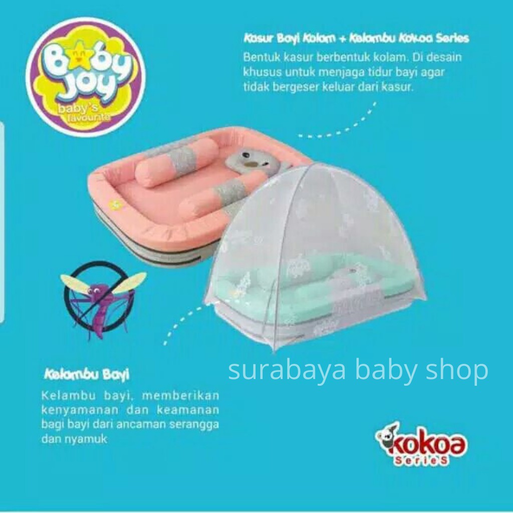 BABY JOY KASUR KOLAM + KELAMBU KOKOA / KASUR MOCHINO / KASUR POLAR SERIES BJK4012