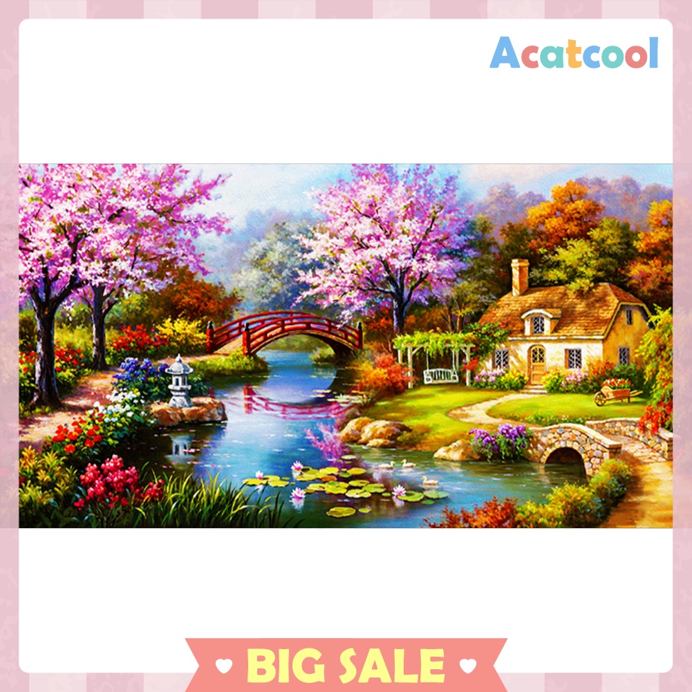 5D DIY Full Drill Diamond Painting Scenery Cross Stitch Mosaic Craft Kit