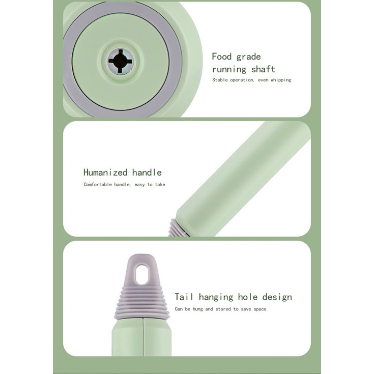 Mesin Pengocok Telur / Krim / Bawang Putih Elektrik Wireless Rechargeable