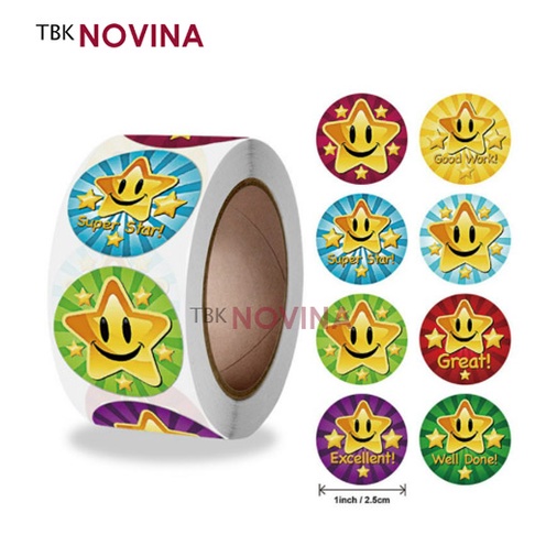 

[KODE 117] Stiker STAR / Label Segel Thank You (10 pcs)